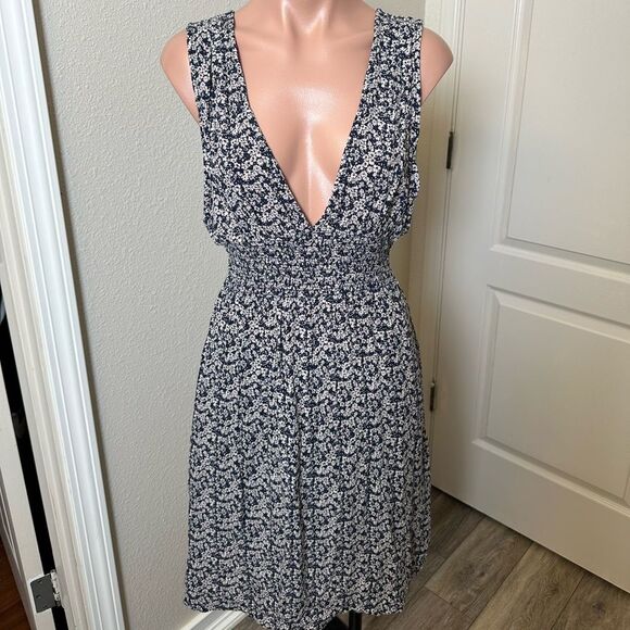 Roxy Floral V-Neck Dress Sz S - Picture 1 of 4